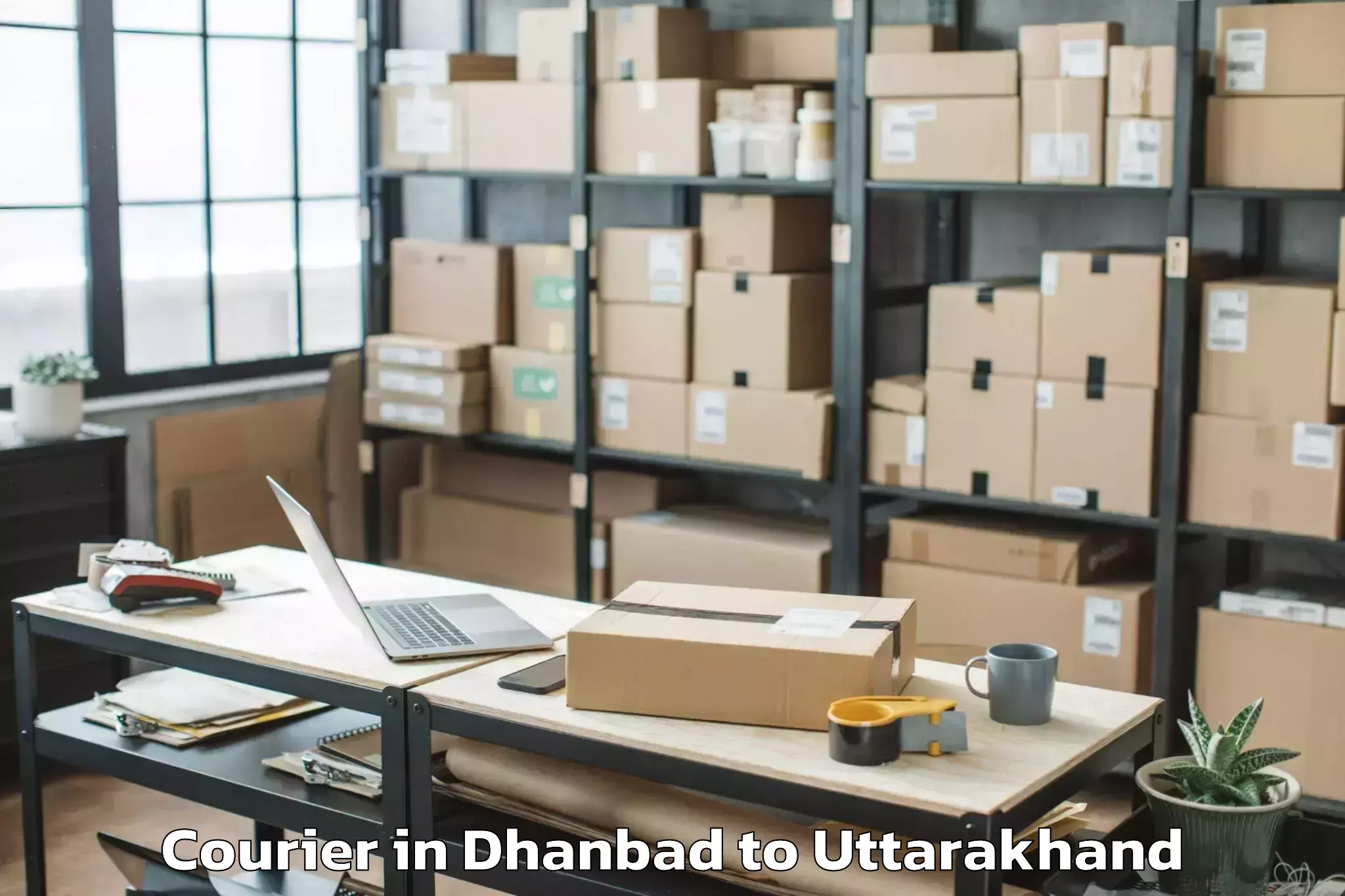 Expert Dhanbad to Thalisain Courier